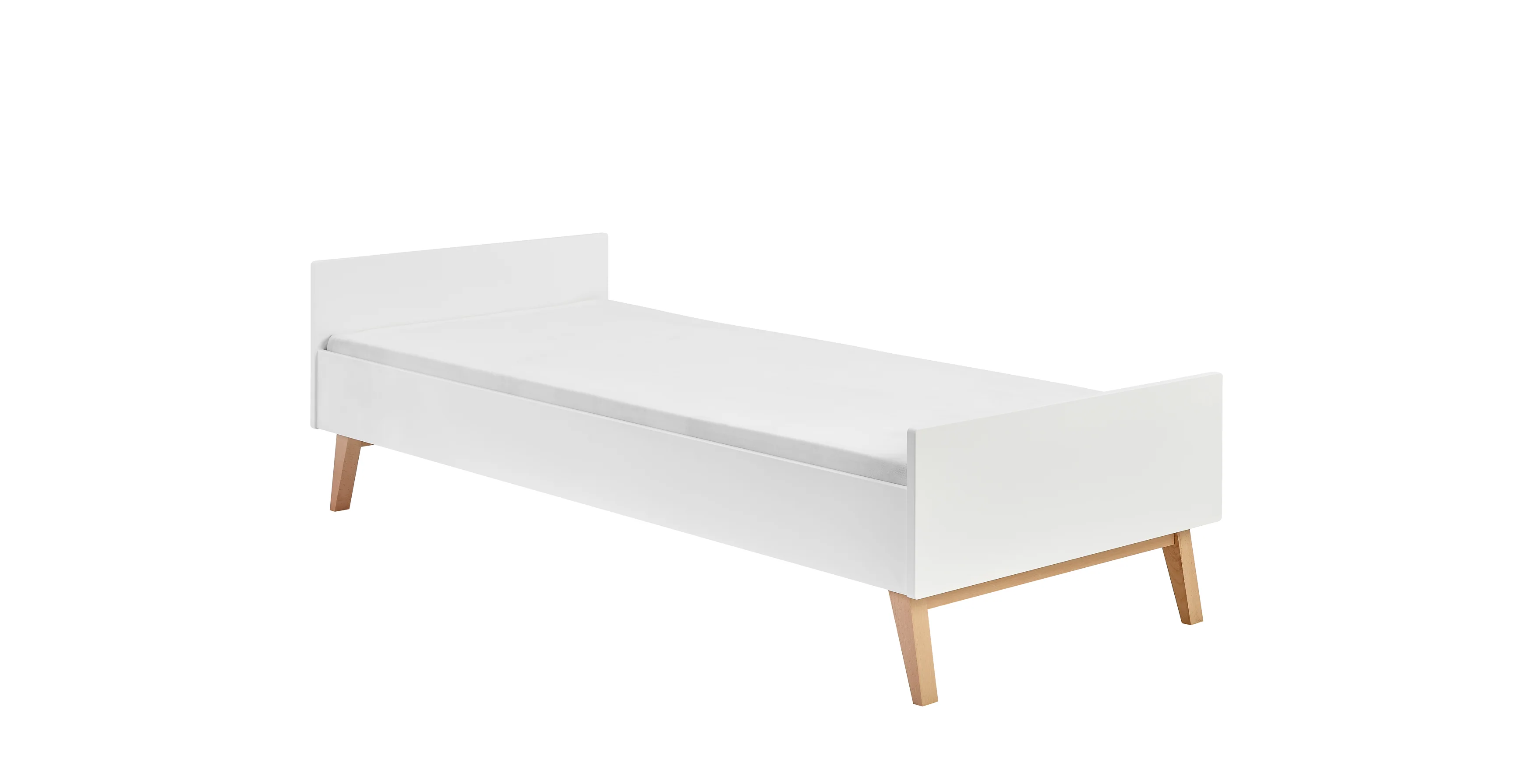 Pinio - Bed 90 x 200 cm Swing | White