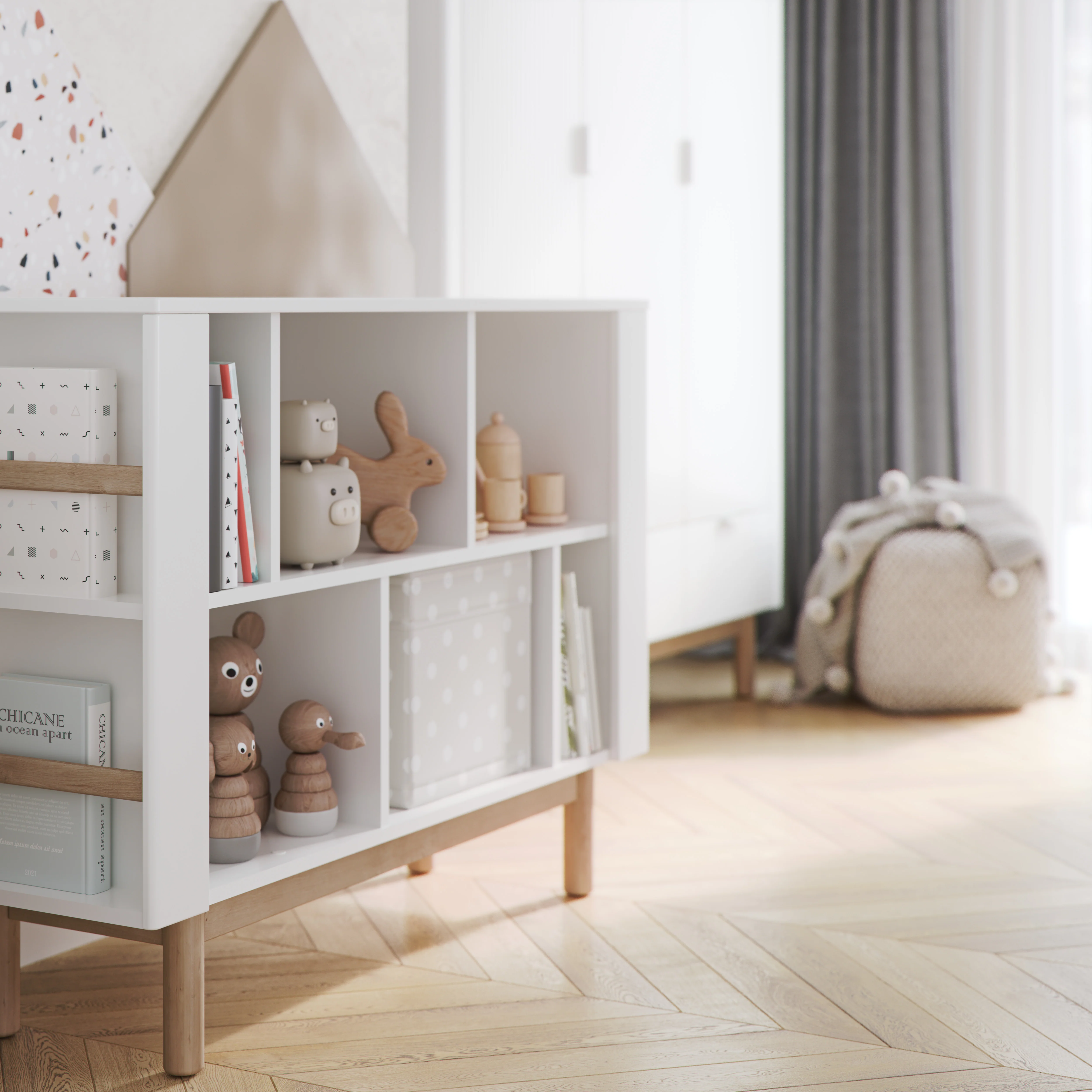 Pinio - Boekenkast Miloo Low | White - Image 3