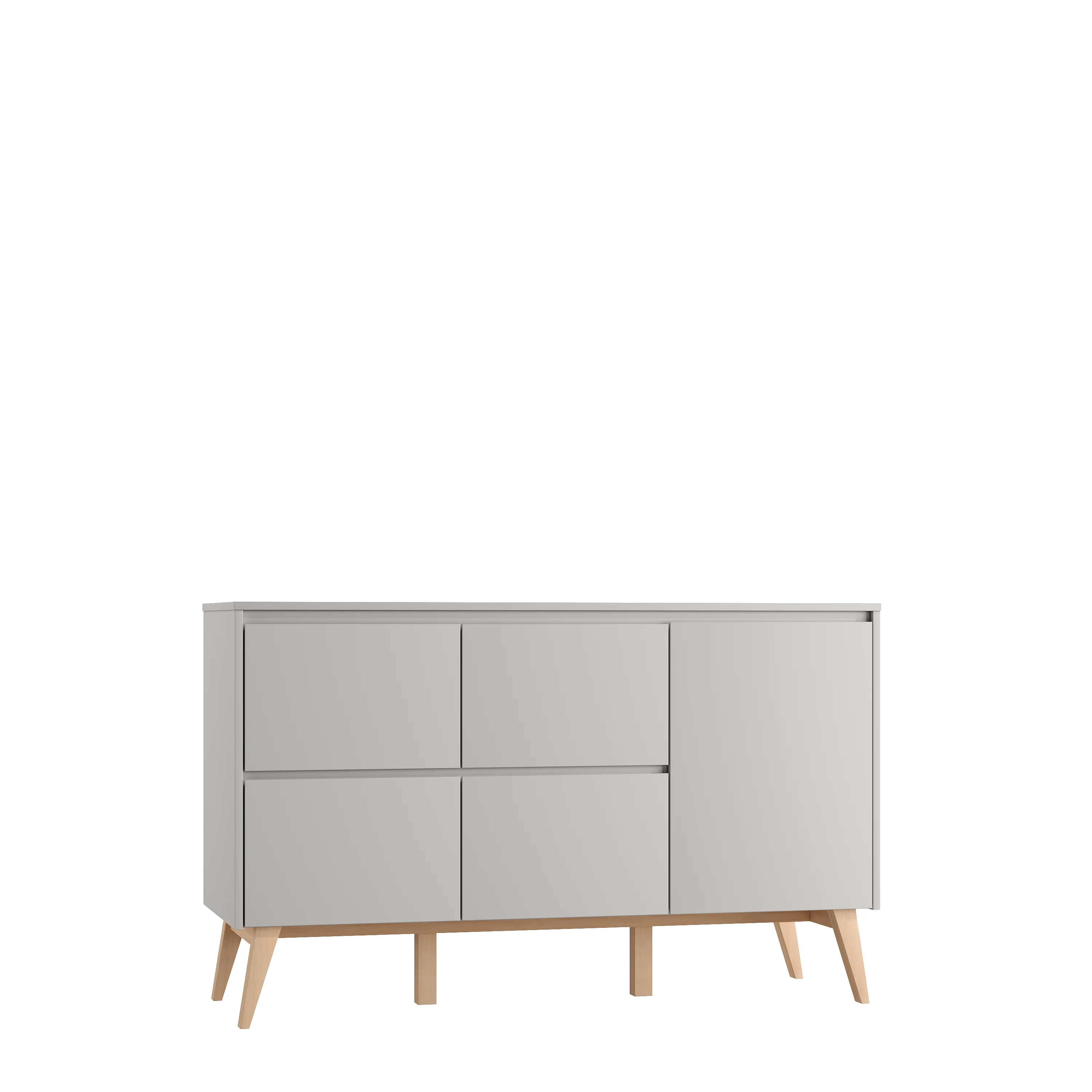 Pinio - Commode Swing 4 Laden + 1 Deur | Grey