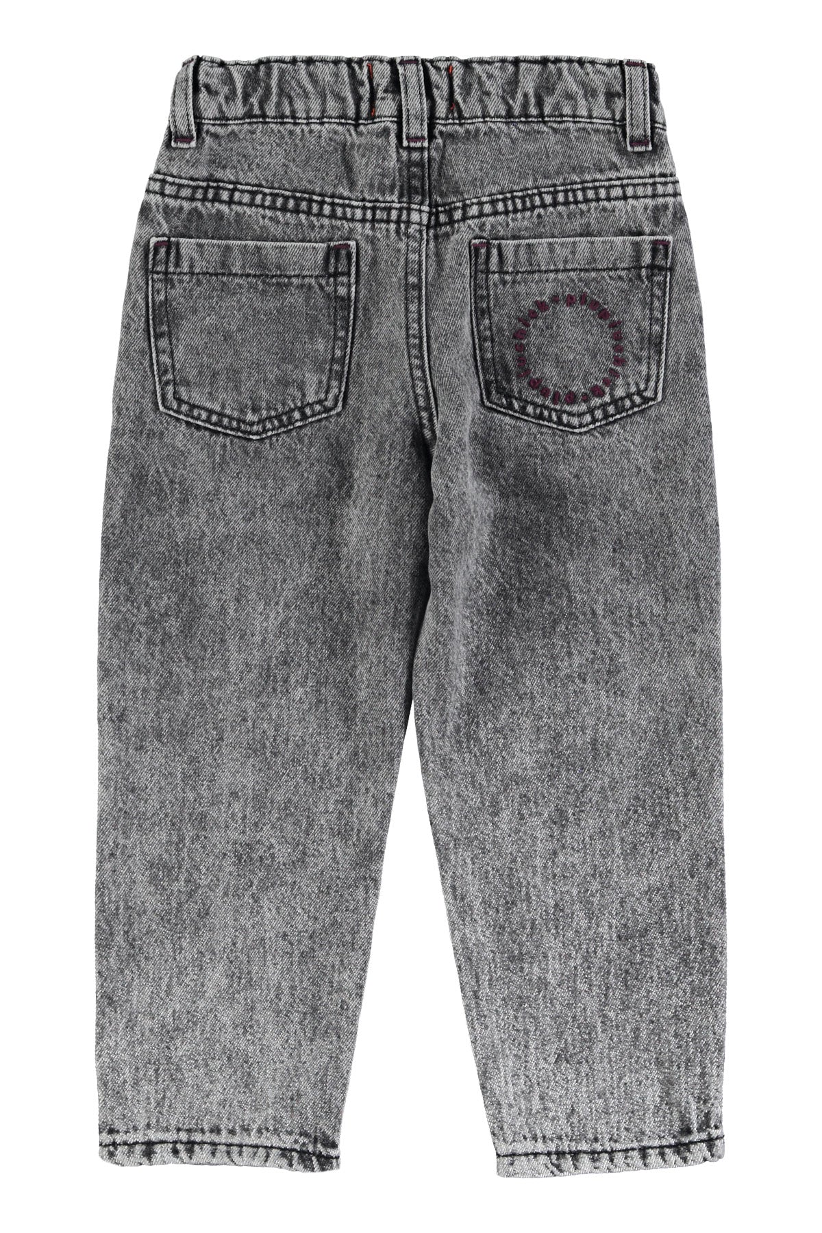 Piupiuchick - Jeans Broek Unisex Faded Denim Washed Black - Image 2