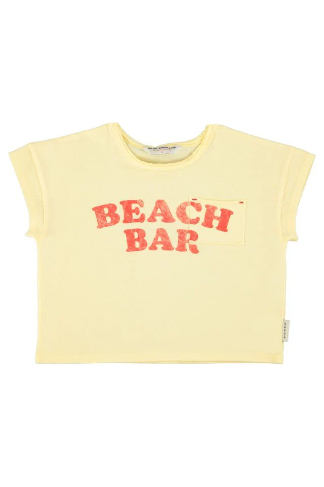 Piupiuchick - T-Shirt Beach Bar | Light Yellow