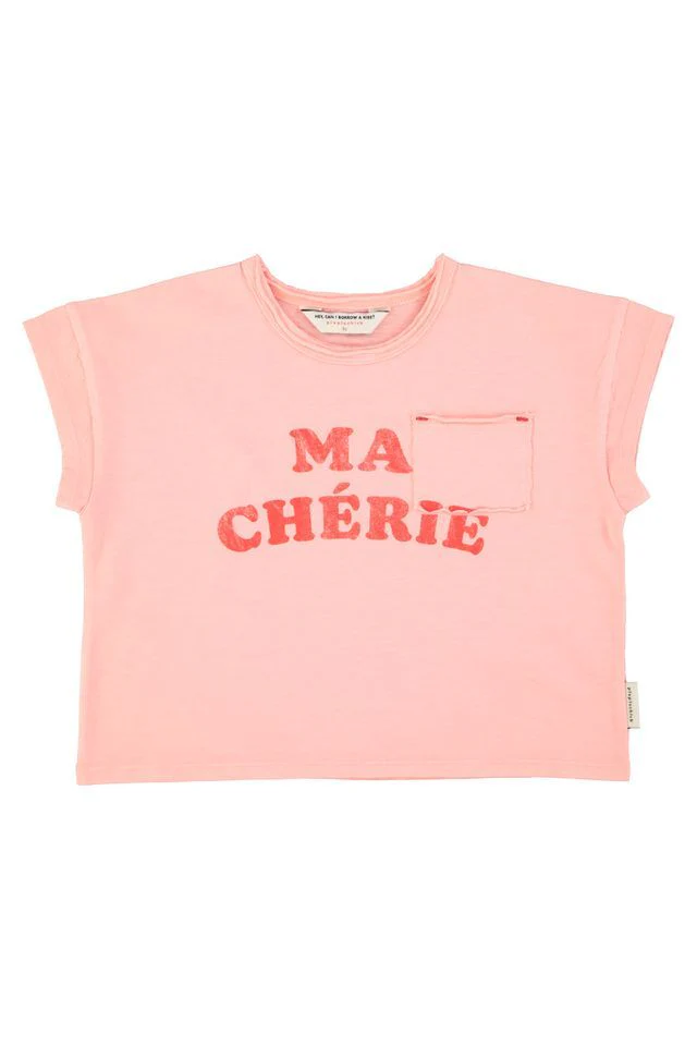 Piupiuchick - T-Shirt Korte Mouw Ma Chérie | Light Pink