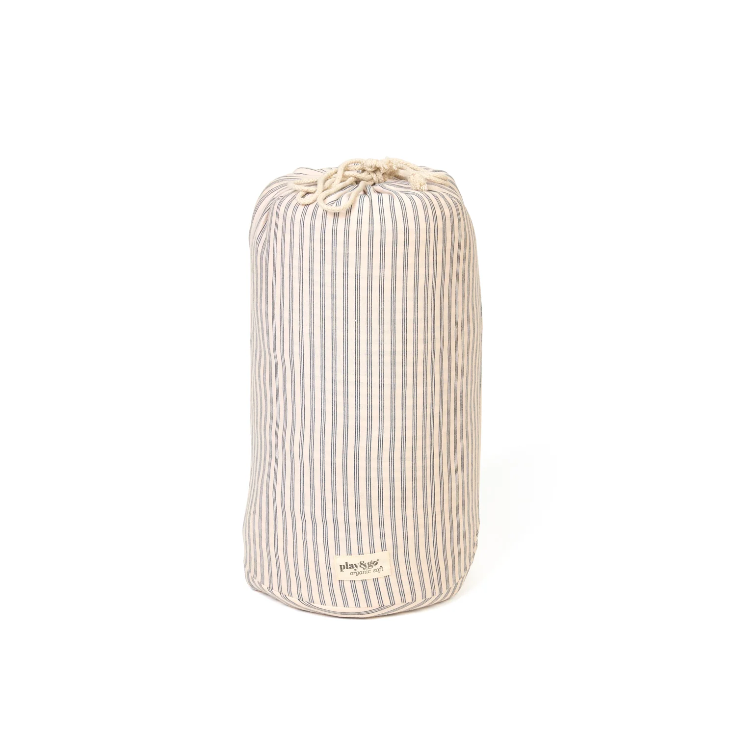 Play & Go - Opbergzak / Speeldeken Organic Stripes Blue - Image 3