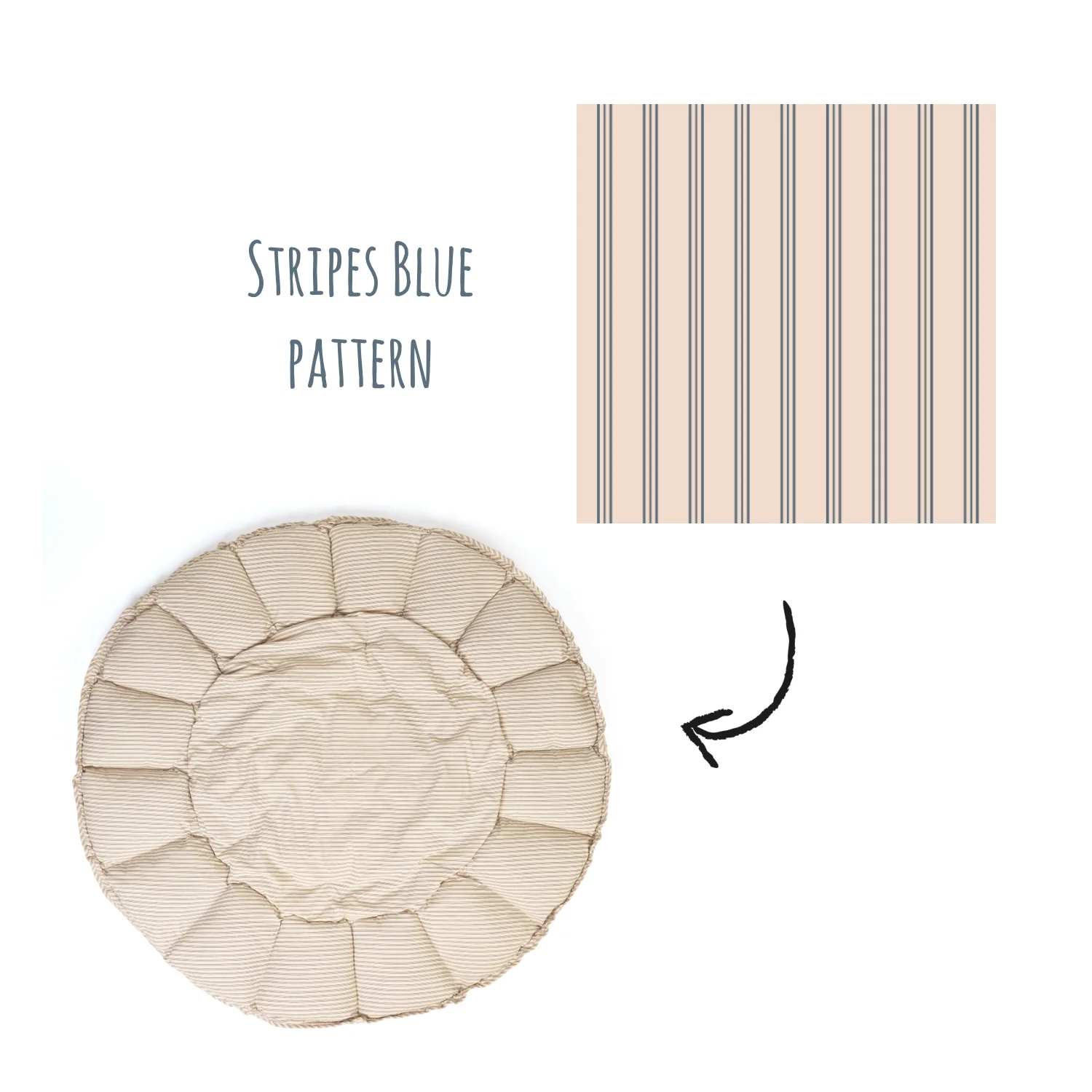 Play & Go - Coco Speelmat Bloom | Stripes Blue - Image 6