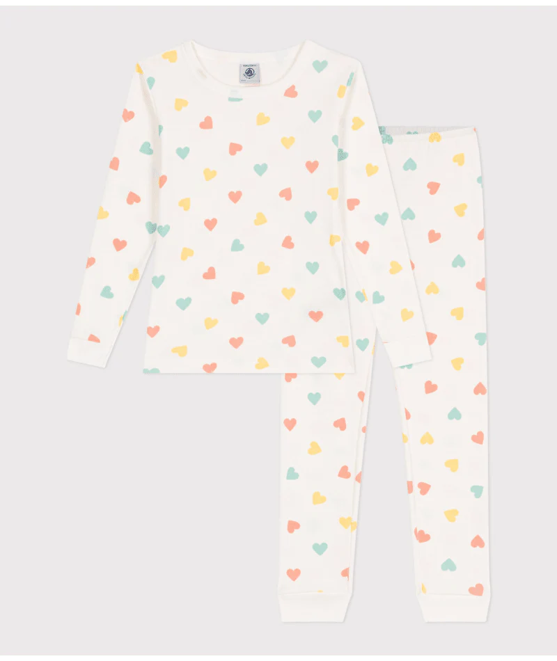 Pyjama 2-delig Large Multi Hearts Marshmallow / Multi