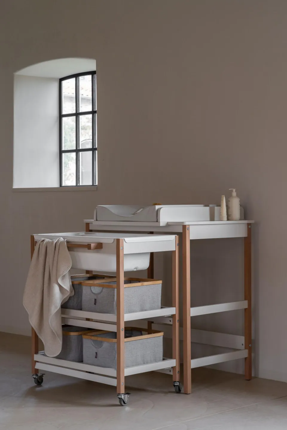 Quax Badmeubel Smart - Luiertafel + Bad | Clay - Naturel - Image 5