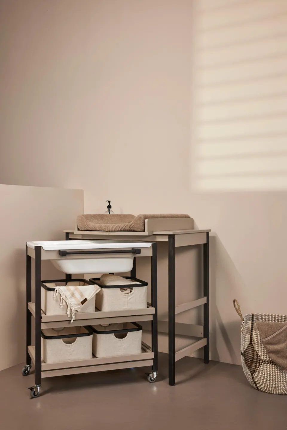 Luiertafel + Bad Smart Stone / Eboni - Image 3