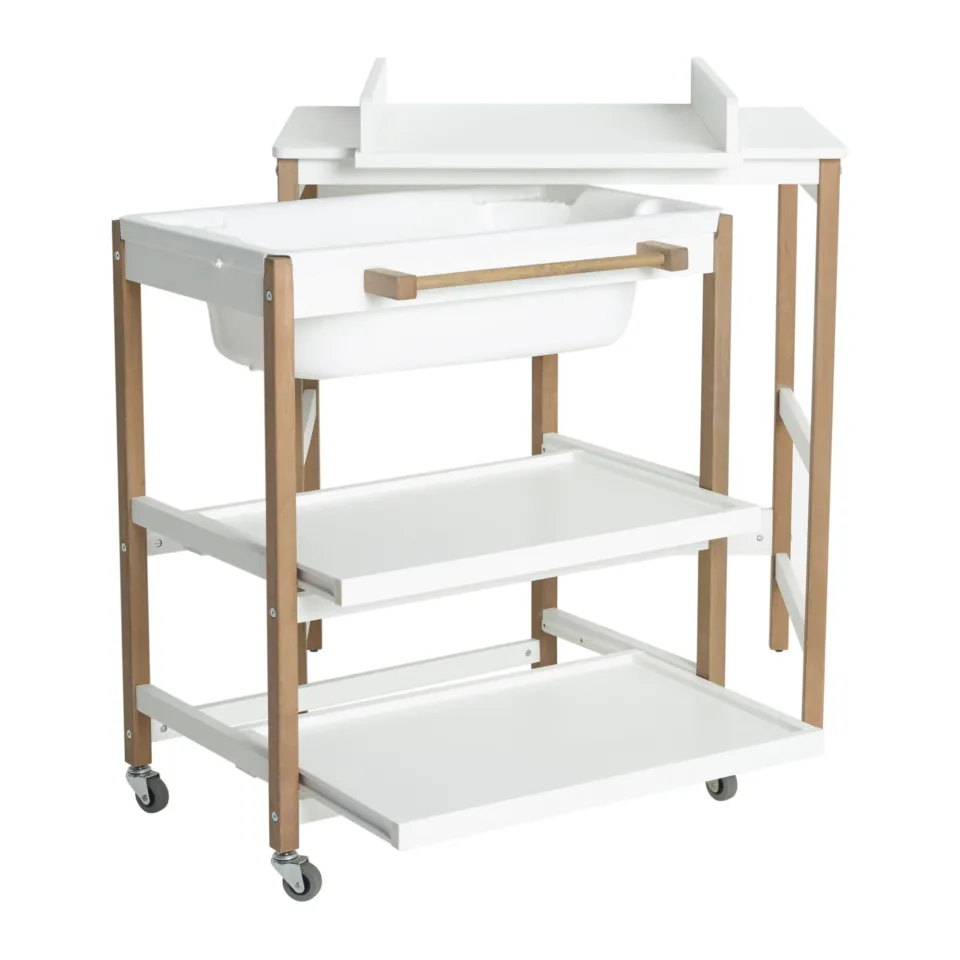 Quax Badmeubel Smart - Luiertafel + Bad | White - Naturel