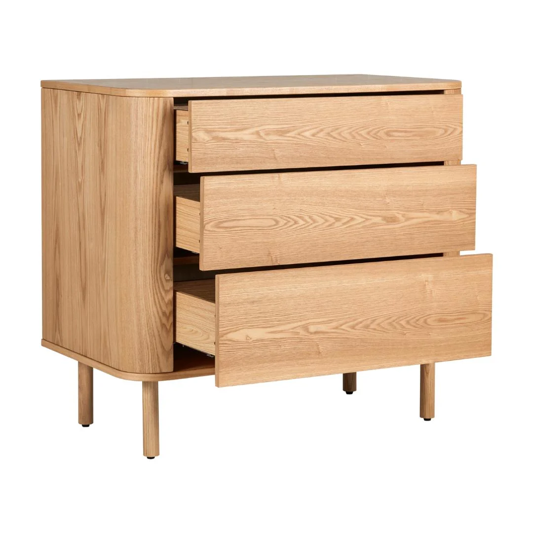 Quax - Commode Yume Met 3 Laden | Natural Ash - Image 3