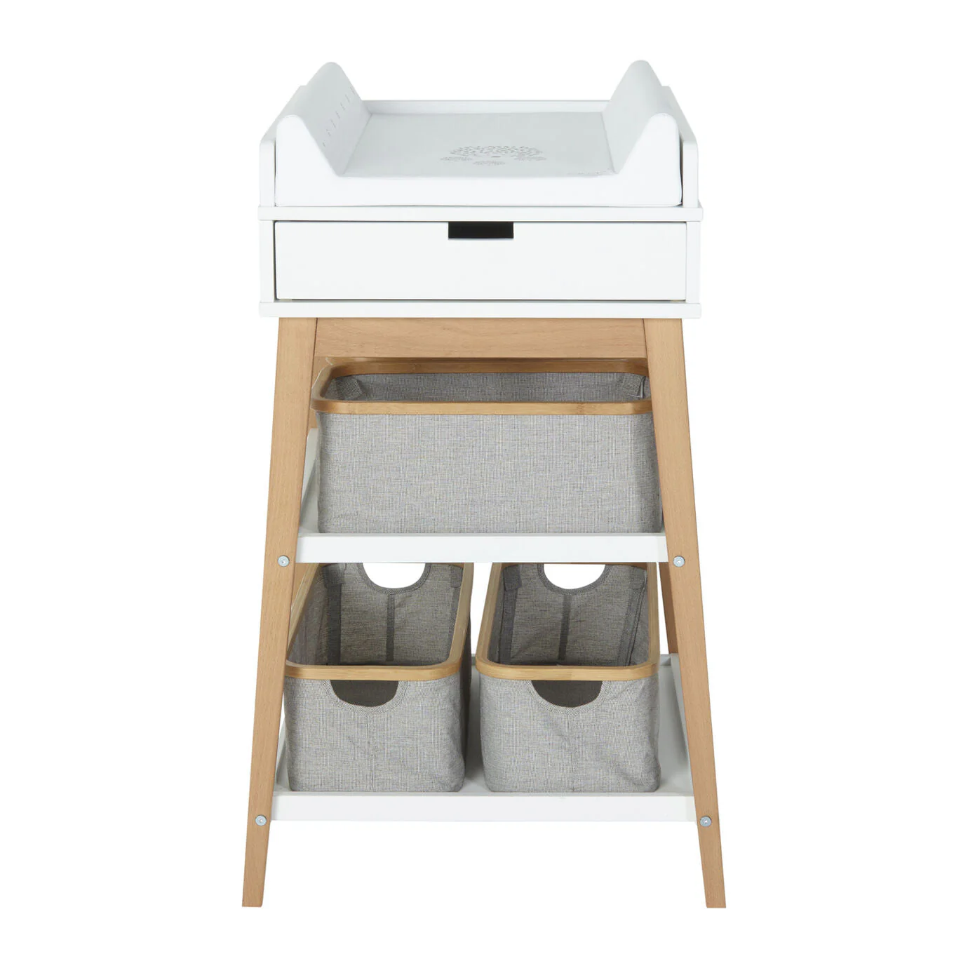 Quax - Luiertafel Hip + Lade White/Naturel | Stijlvolle en Functionele Verschoontafel - Image 2