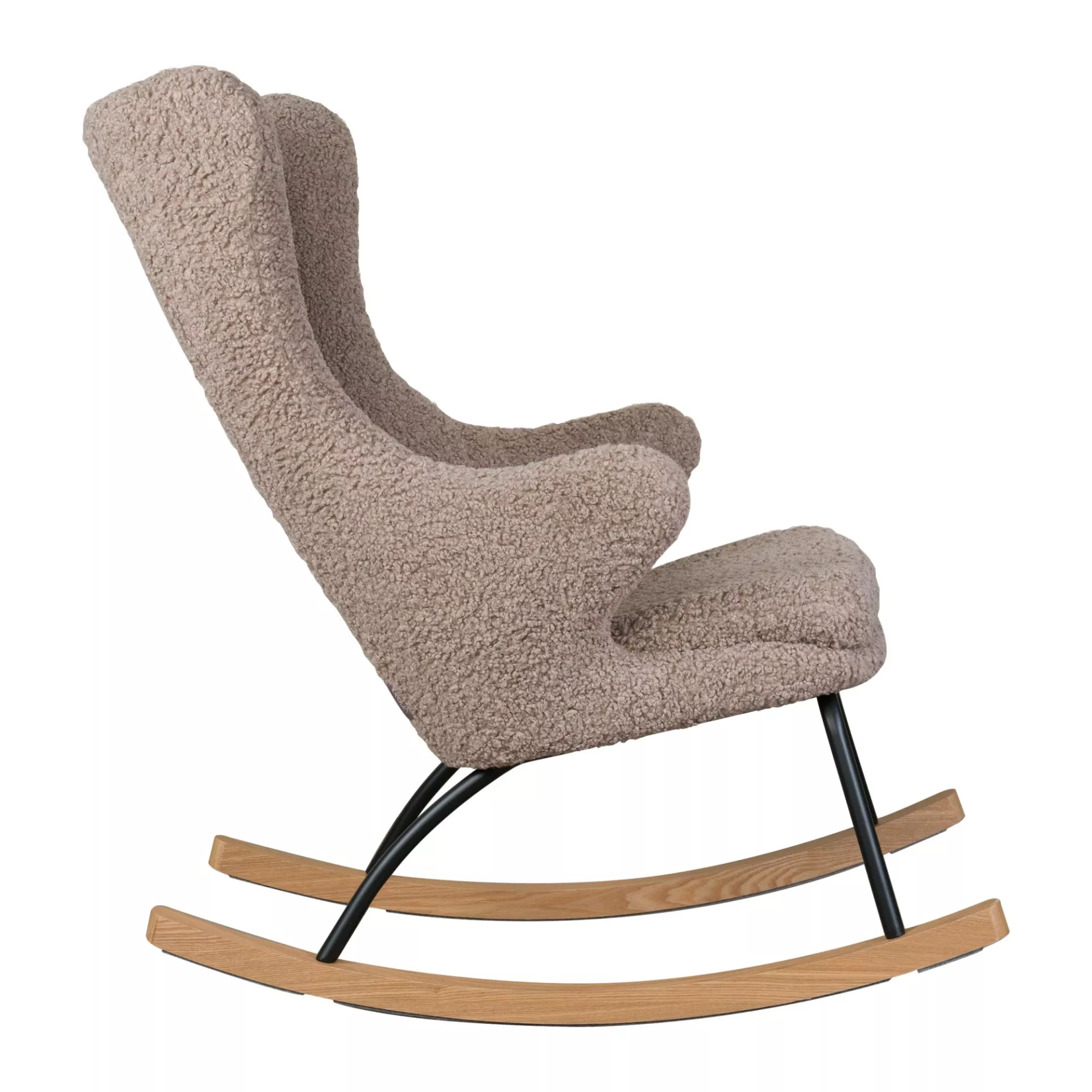 Quax Schommelstoel Adult De Luxe Teddy | Stone | Ergonomisch Ontwerp - Image 3