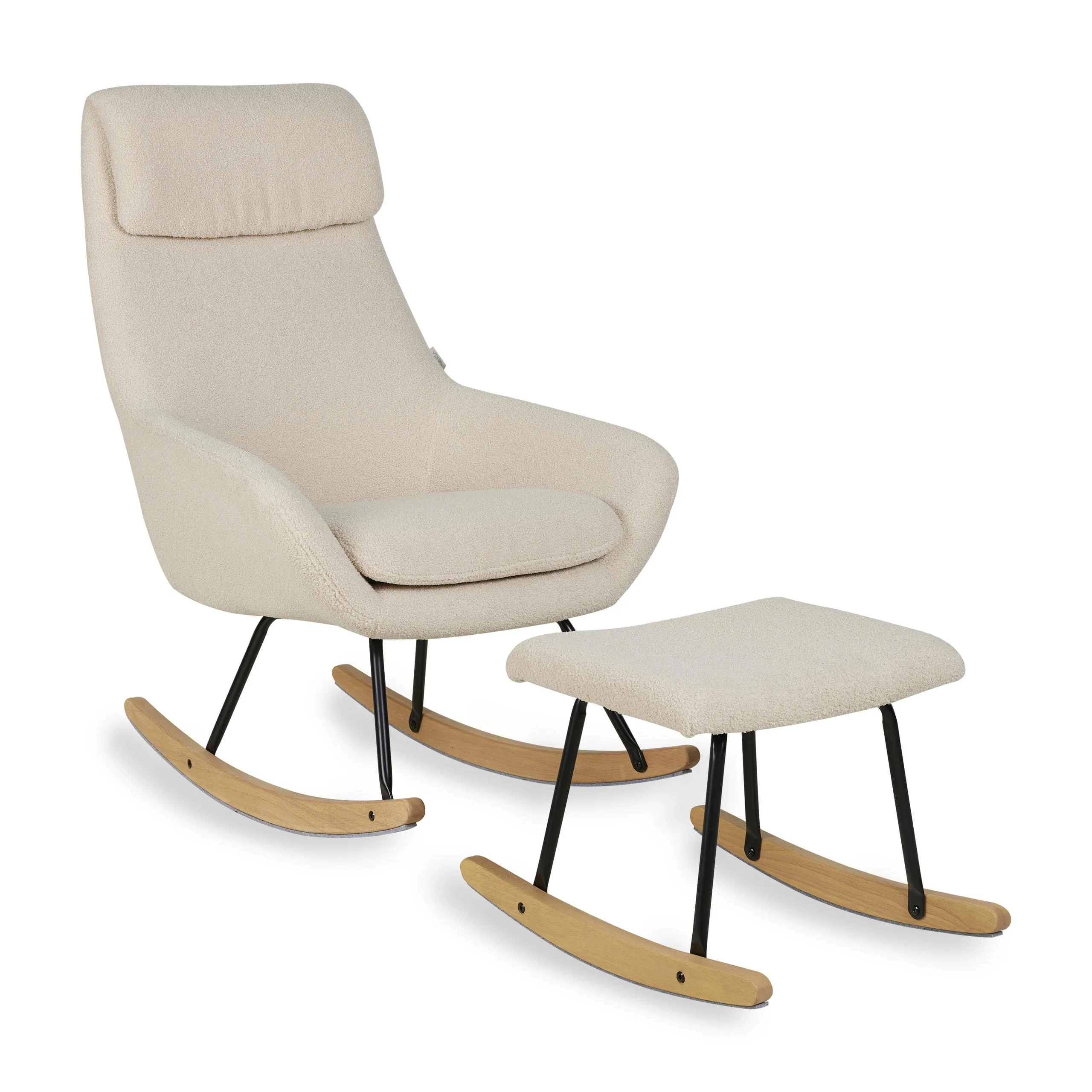 Quax Schommelstoel Rocking Chair Nordic Sheep Beige - Image 4