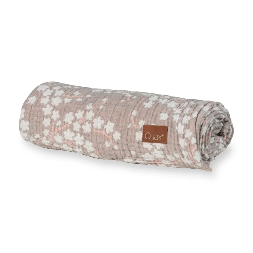 Quax - Tetradoek 90x110 cm Natural XL Blossom | Muslin Deken - Image 2