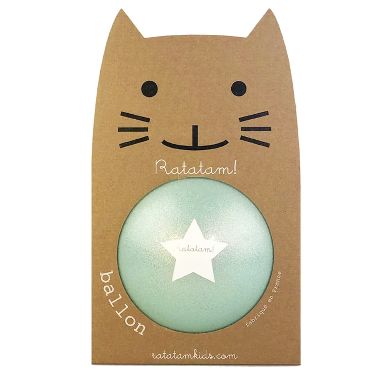 Ratatam - Speelbal Kat Glitter | Groen, 15 cm