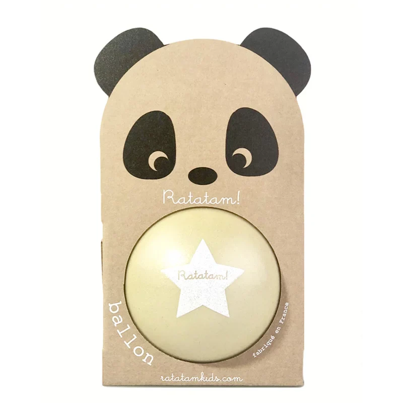 Ratatam - Speelbal Panda Glitter | Geel 12 cm