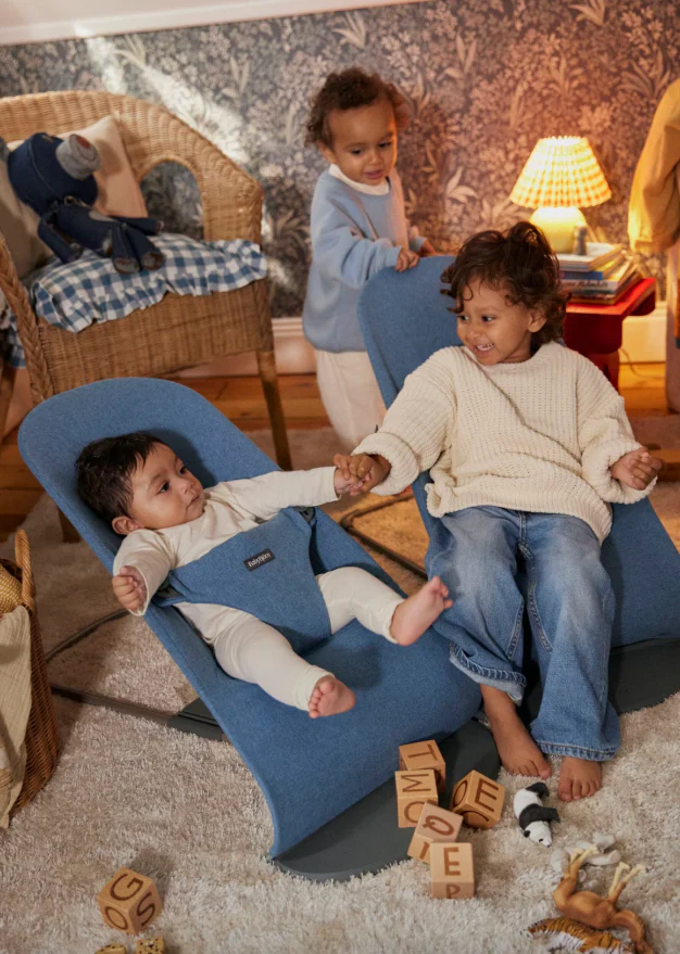 BabyBjörn - Relax Bliss Woven Melange | Jeans Blauw - Image 4