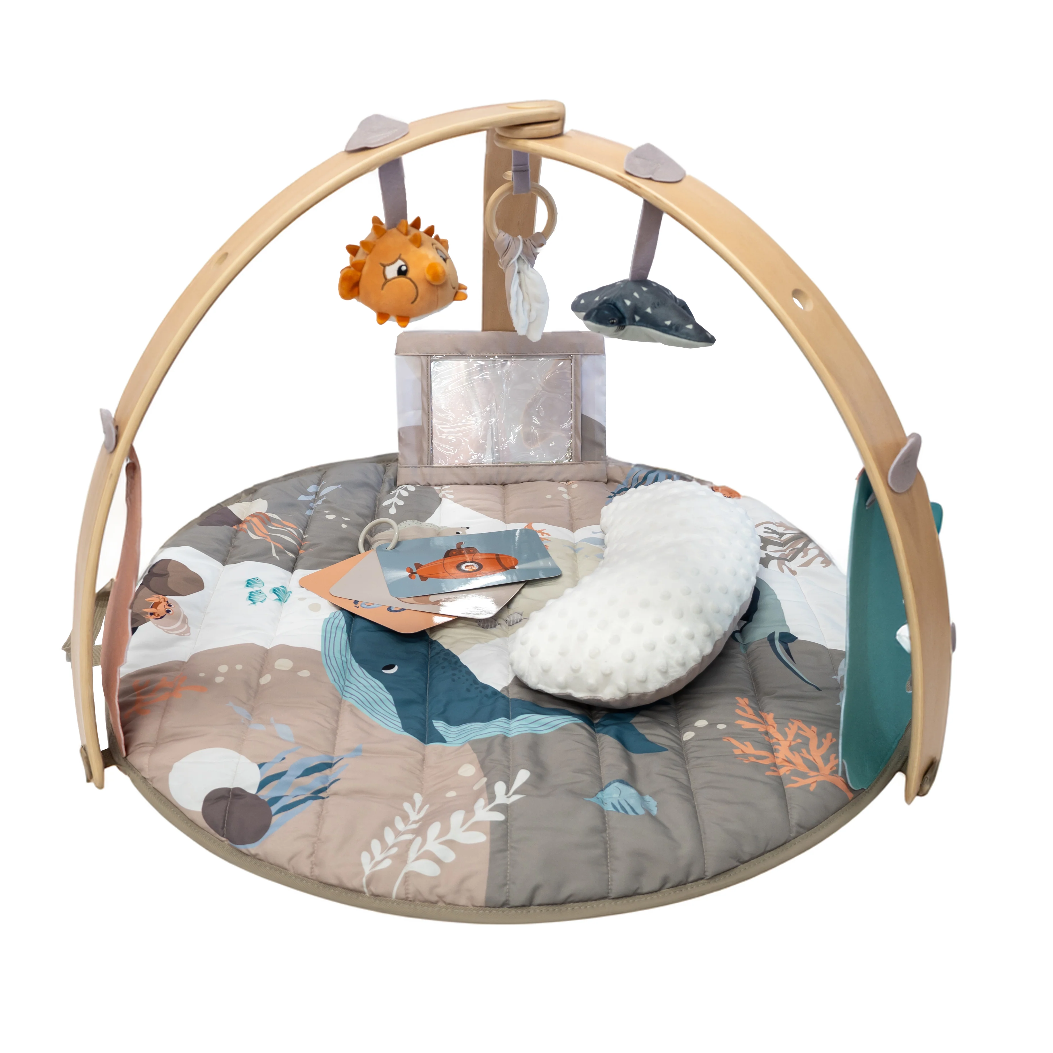 Sassy - Speeltapijt Met Houten Boog Ocean Bliss | Vanaf de Geboorte