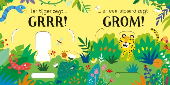 Usborne - Schuif- en Luisterboek Wat Zegt De Tijger? Grrrr! | Ontdek Dieren en Geluiden - Image 3