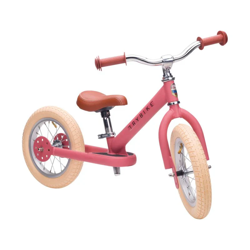 Trybike – Loopfiets 2-in-1 Trybike Steel | Matt Pink - Image 4