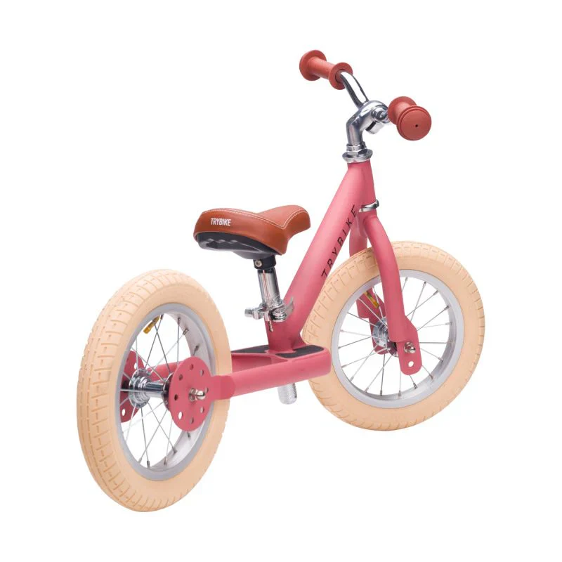 Trybike – Loopfiets 2-in-1 Trybike Steel | Matt Pink - Image 6