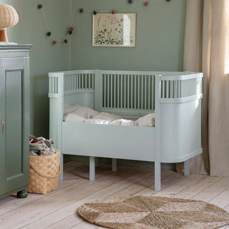 Sebra - Meegroeibed Baby & Junior | Mist Green - Image 3