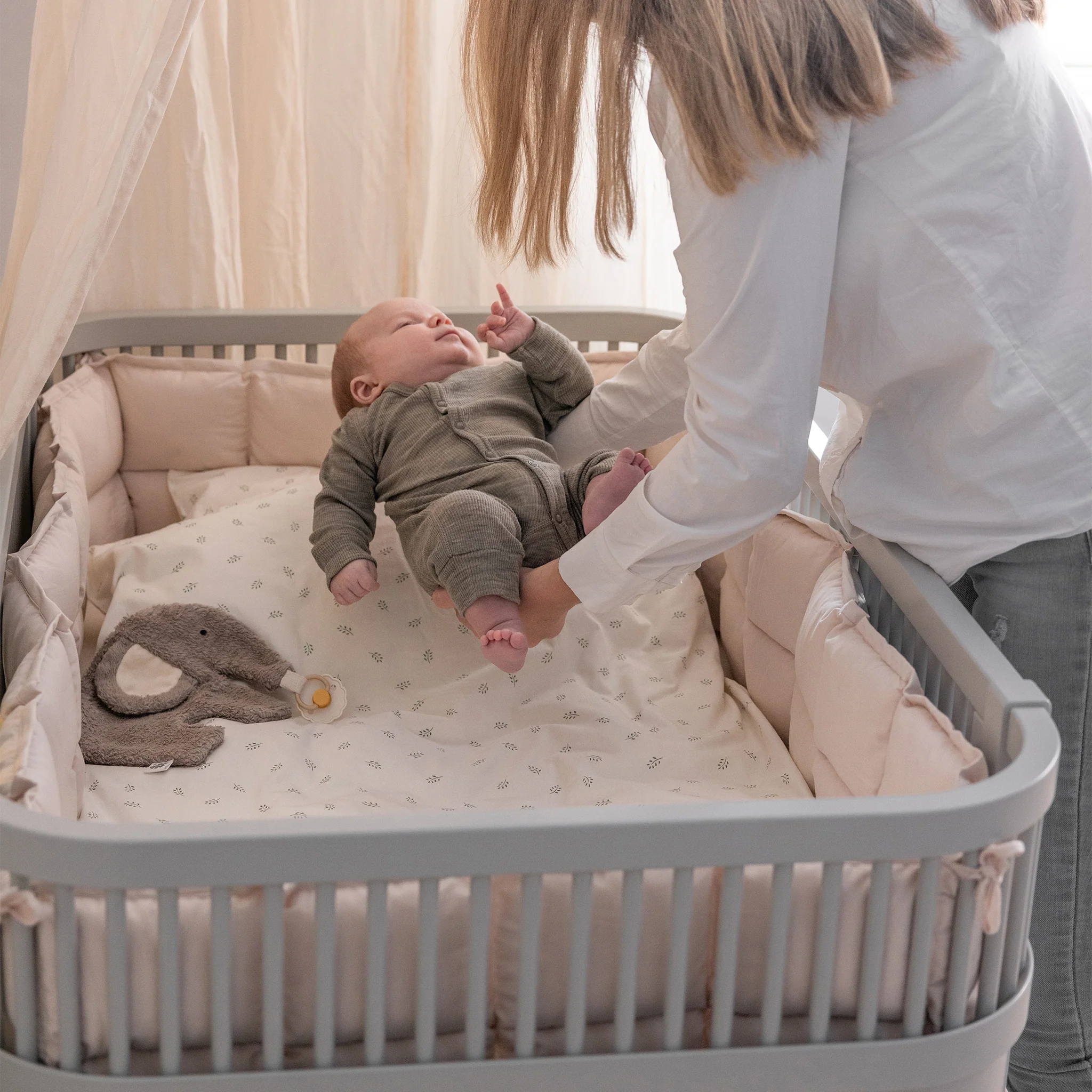 Sebra - Meegroeibed Baby & Junior | Stone - Image 3
