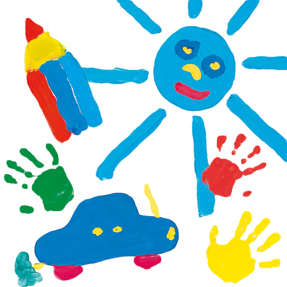 Ses Creative - Set Vingerverf (4 Kleuren) | Uitwasbare Basiskleuren vanaf 2 jaar - Image 3