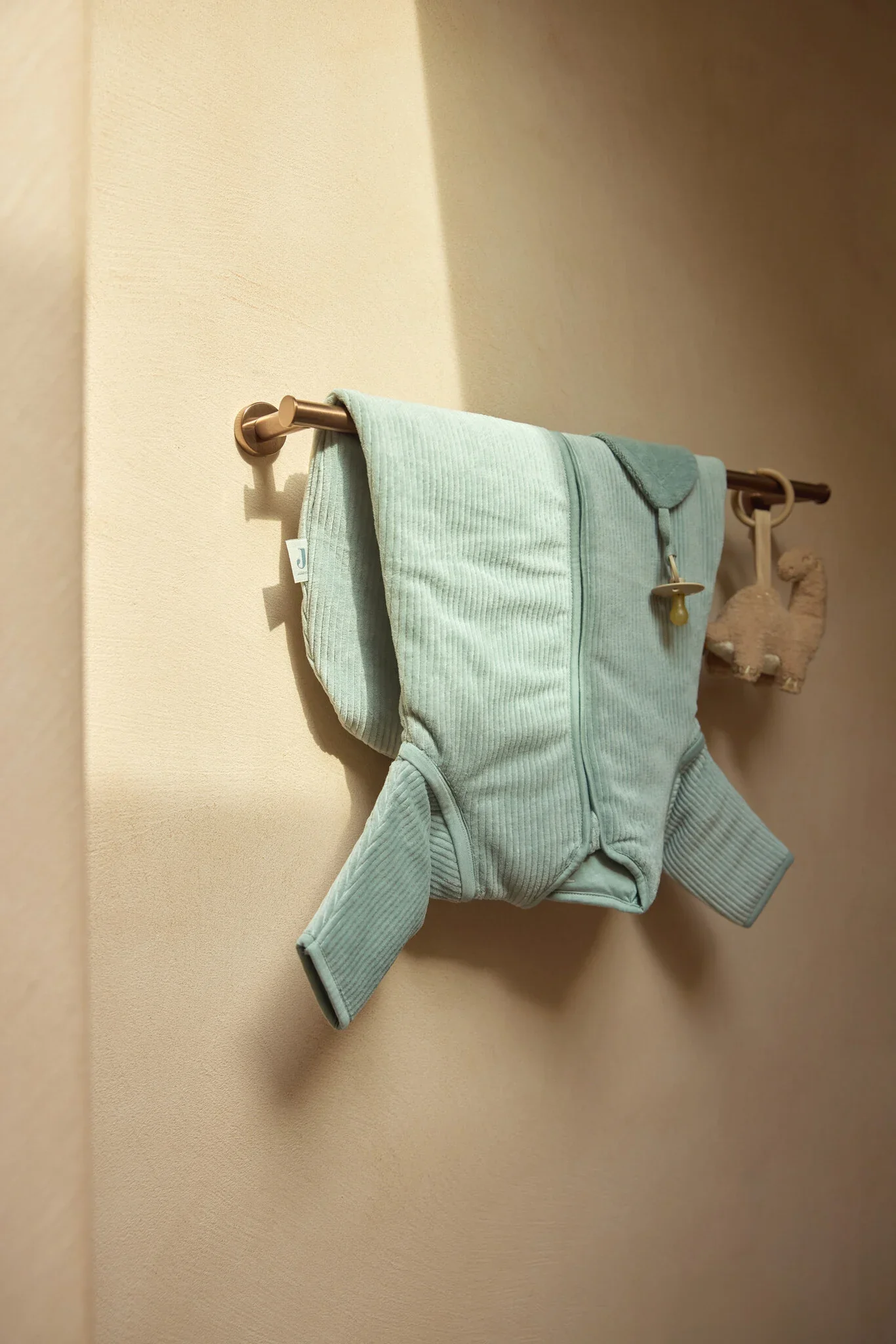 Slaapzak 90cm Winter Afritsbare Mouw Rib Sea Green - Image 2