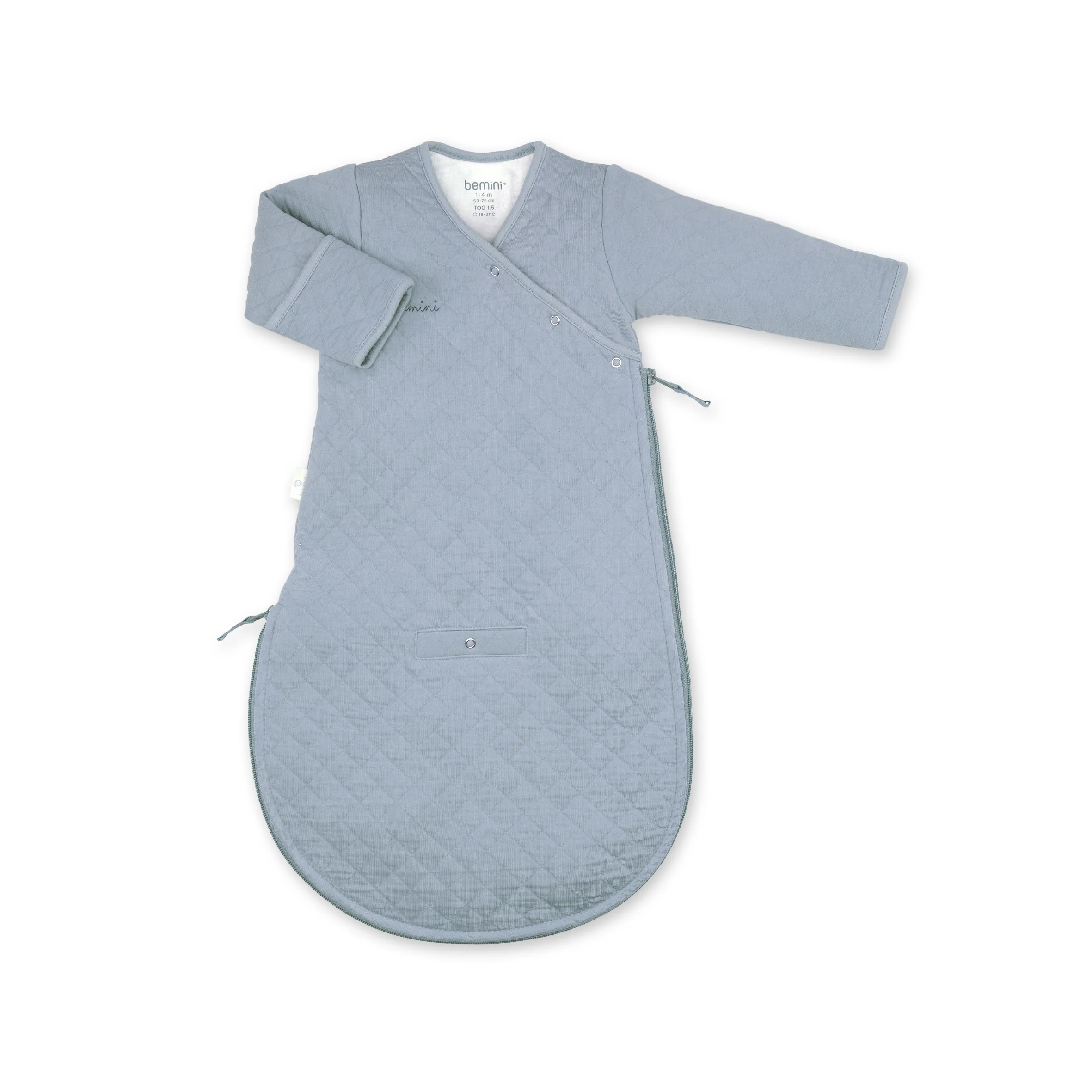 Slaapzak Magic Bag 1-4m Quilted Jersey 1.5 Stone Blue