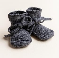 Hvid - Slofjes Charcoal | 0-9m
