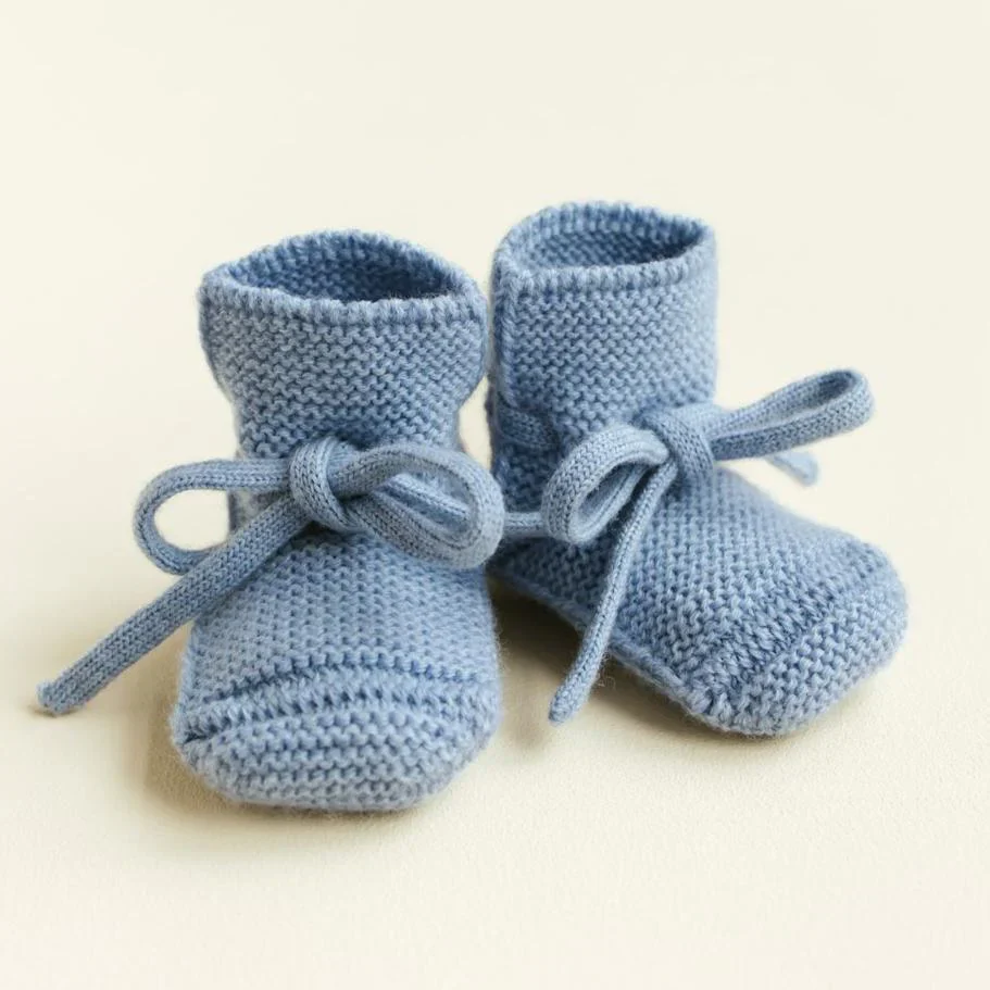 Slofjes Light Blue mt 0-9m