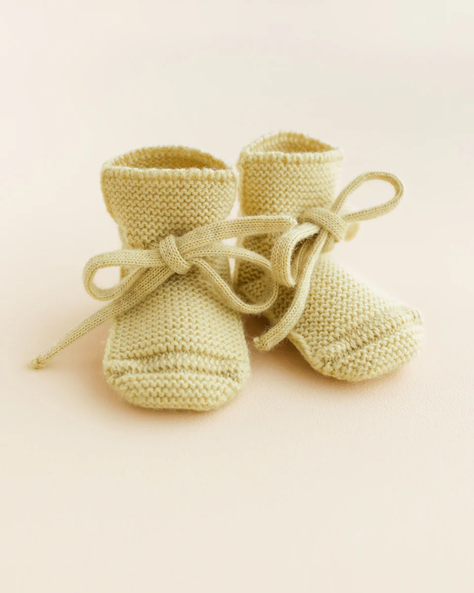 Hvid - Slofjes Light Yellow | 0-9m