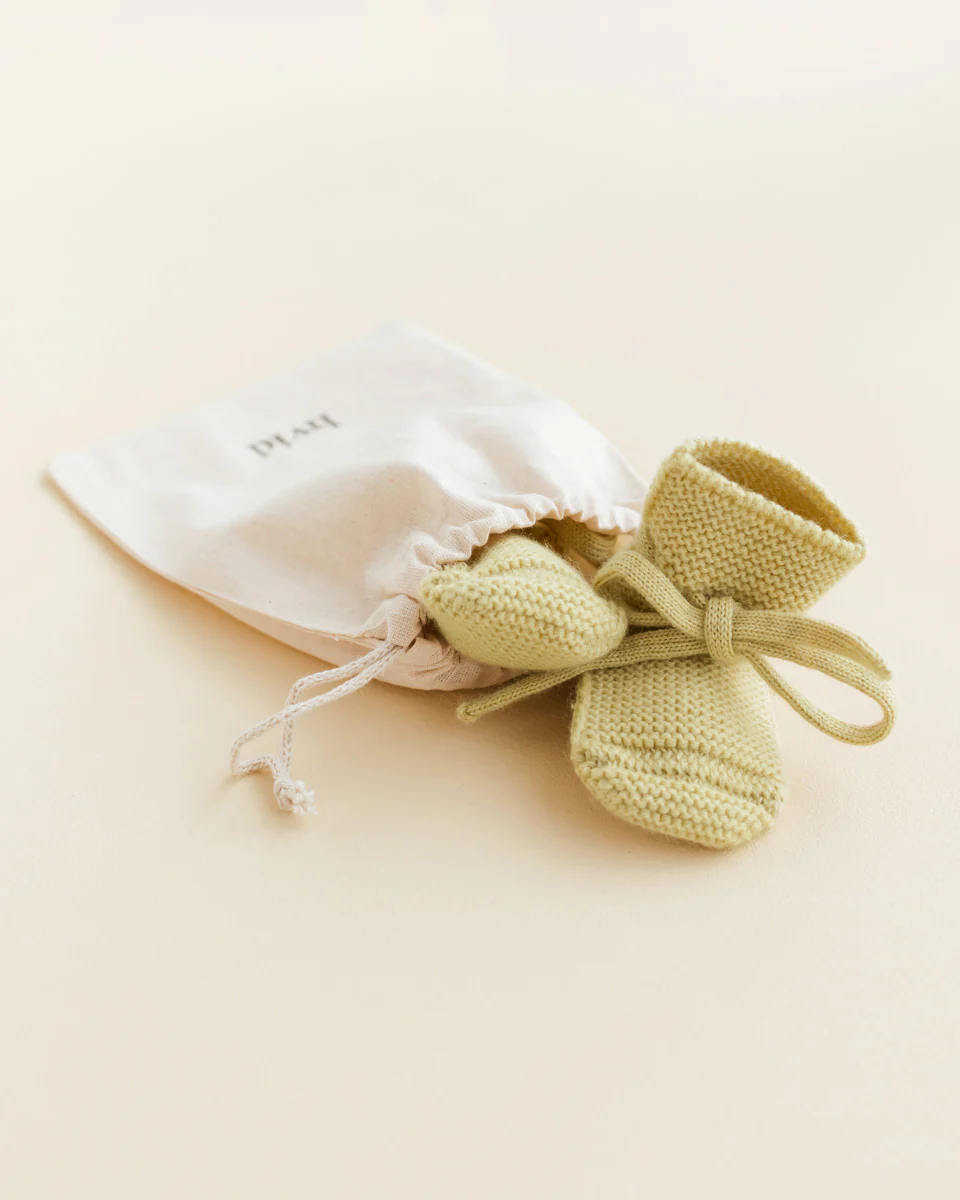 Hvid - Slofjes Light Yellow | 0-9m - Image 2