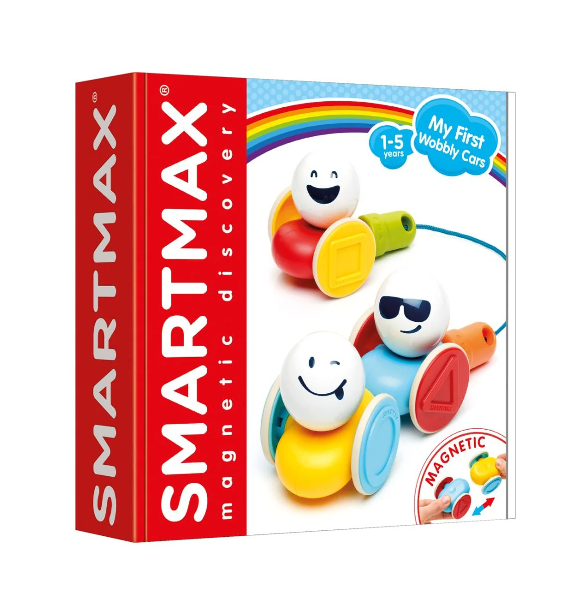 SmartMax - Magnetische My First Wobbly Cars | Wobbelende auto's