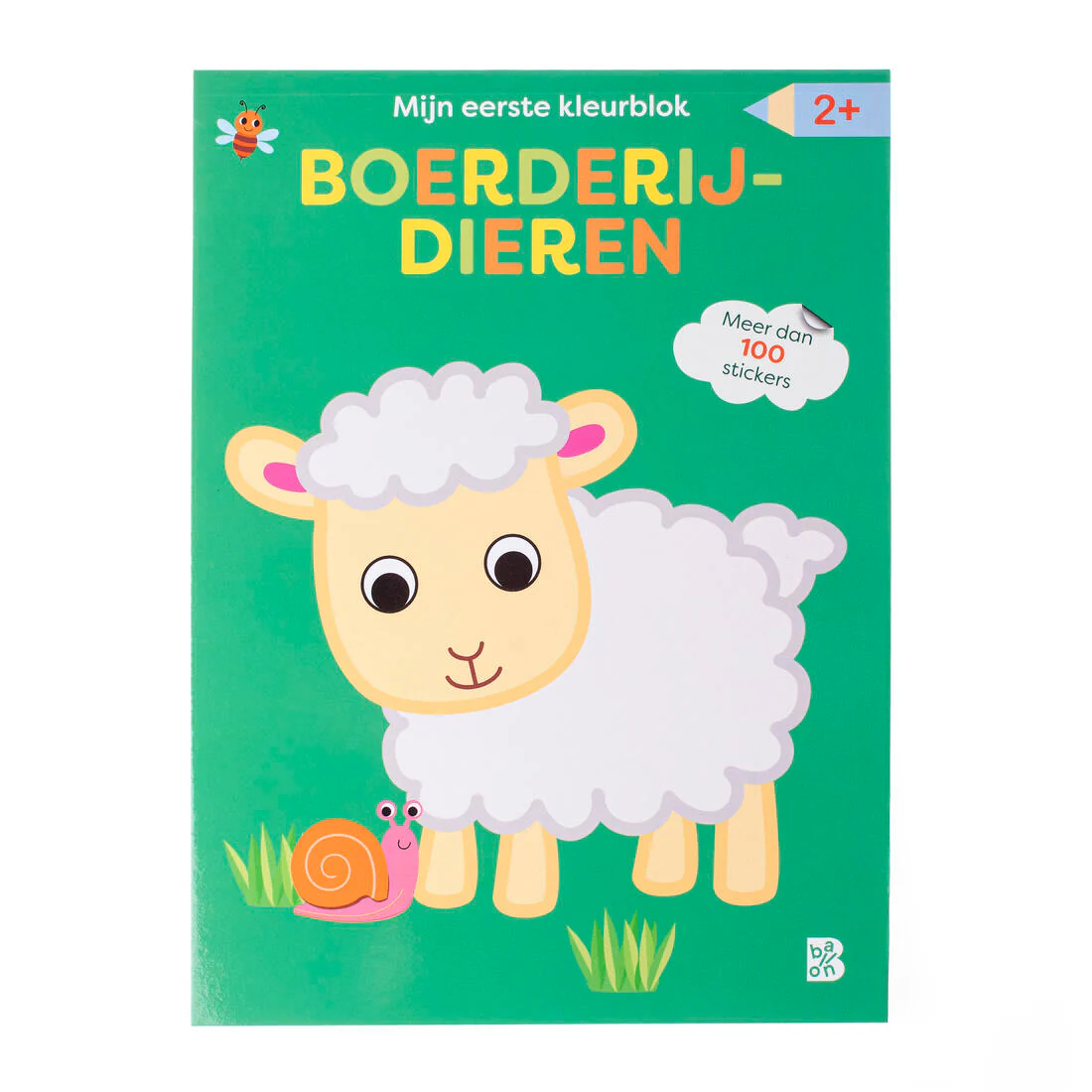 Standaard - Boek Mijn Eerste Kleurblok: Boerderijdieren