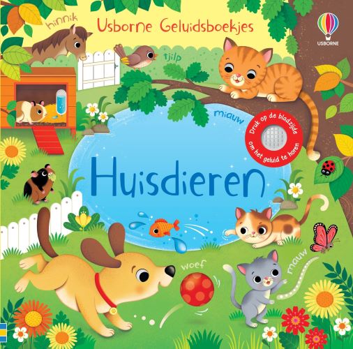 Standaard - Geluidenboek Geluiden Huisdieren | Voel- en Kijkboek