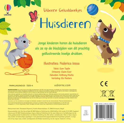 Standaard - Geluidenboek Geluiden Huisdieren | Voel- en Kijkboek - Image 2