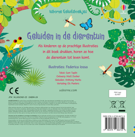 Standaard - Geluidenboek Geluiden In De Dierentuin | Voel- en Kijkboek - Image 2