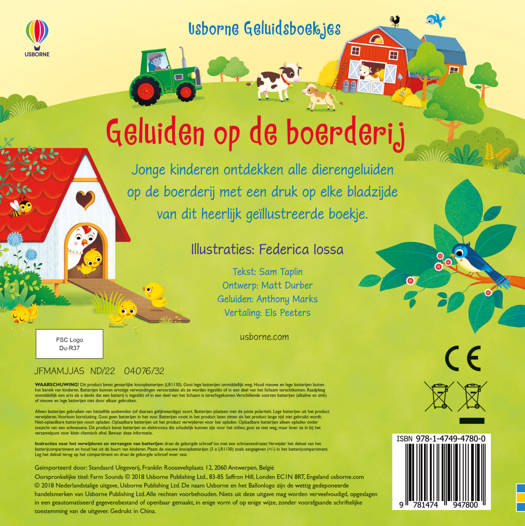 Standaard - Geluidenboek Geluiden Op De Boerderij | Voel- en Kijkboek - Image 2