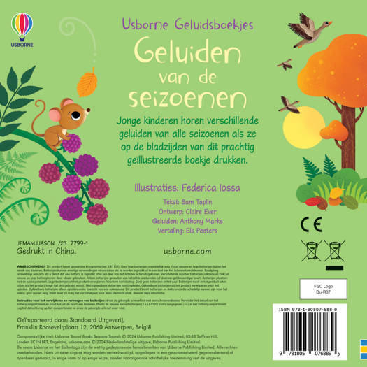 Standaard - Geluidenboek Geluiden Van De Seizoenen | Prachtige geluiden - Image 2