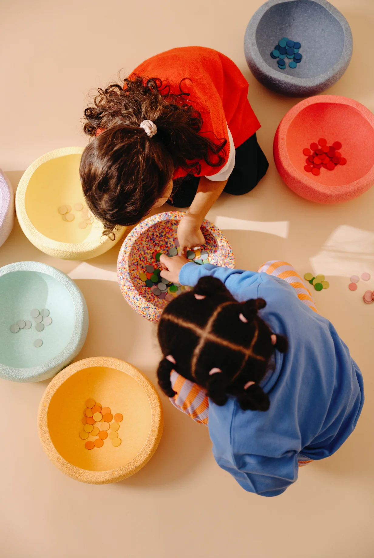 Stenen Stapelstein Super Confetti Pastel Rainbow 6 + Balanceerbord - Image 3