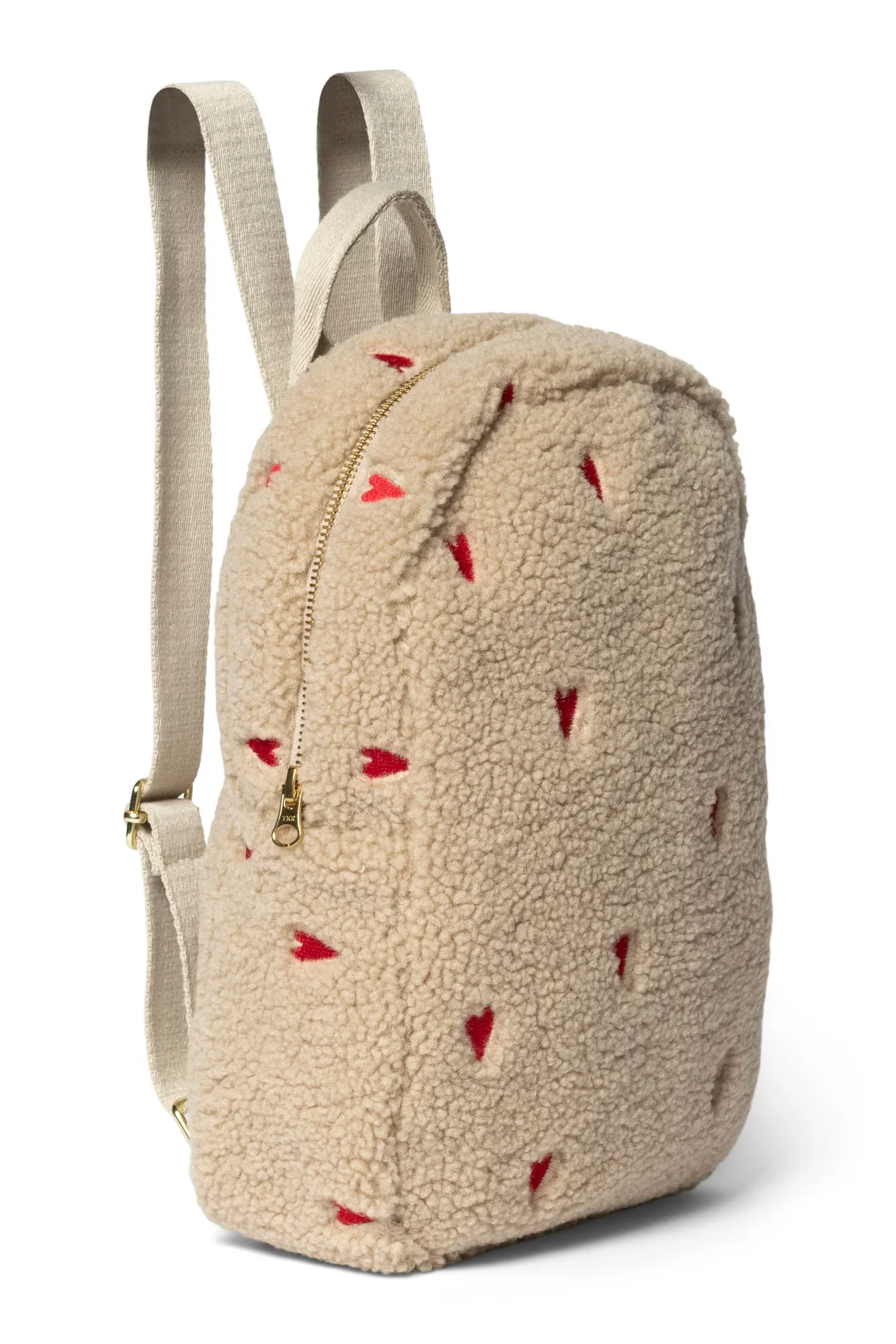 Studio Noos – Rugzak Mini Teddy Hearts | Ecru - Image 2