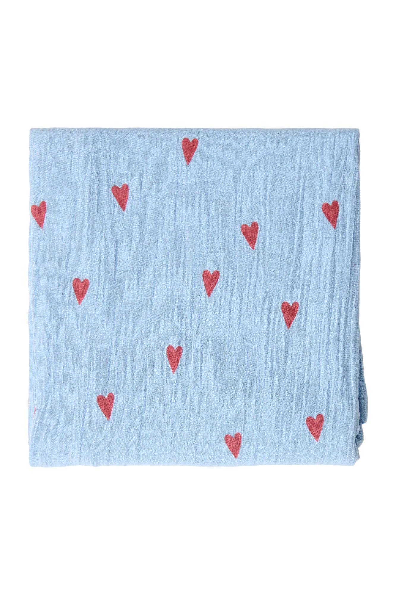 Studio Noos β Tetradoek 70x70 cm Hearts | Light Blue - Image 2