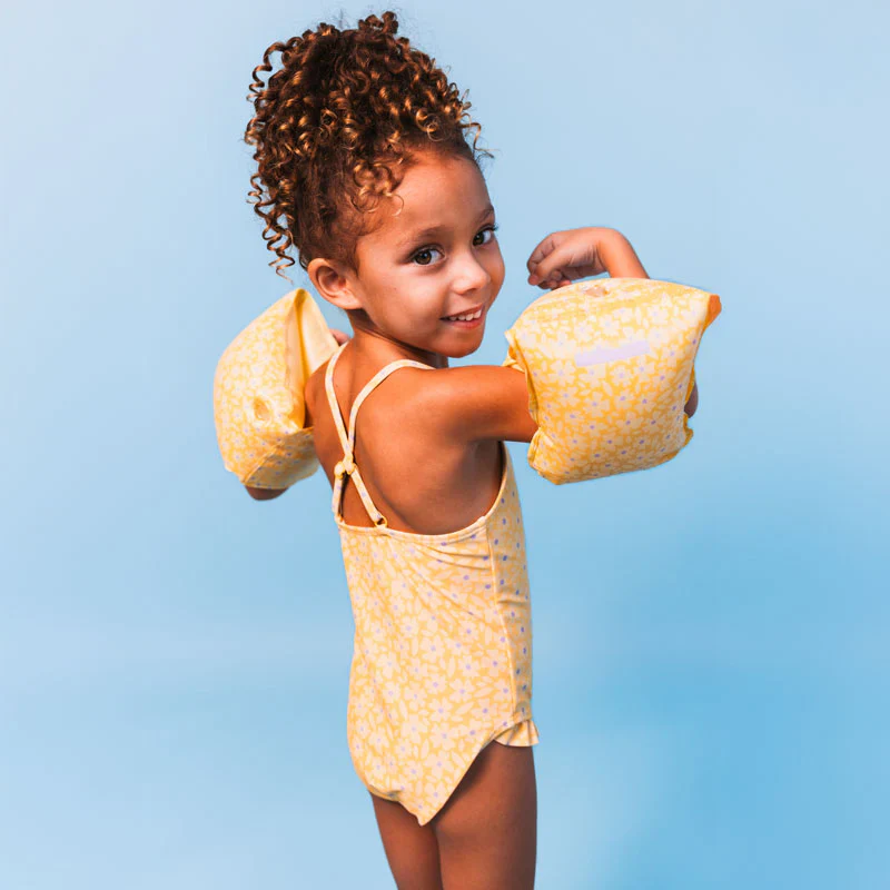 Swim Essentials - Zwembandjes Flowers | Yellow 0-2 jaar - Image 3