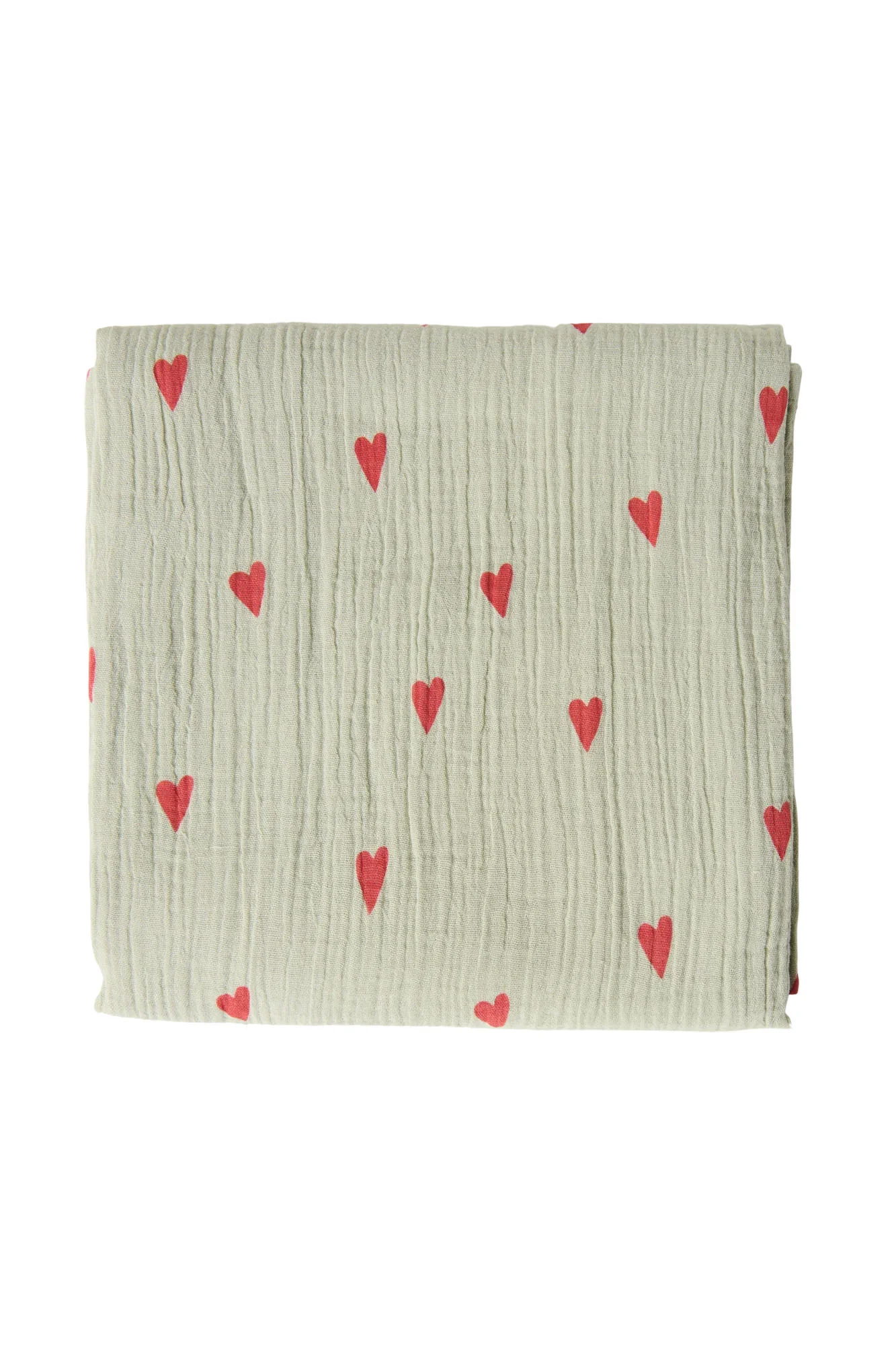 Studio Noos – Tetradoek 70x70 cm Hearts | Green - Image 2