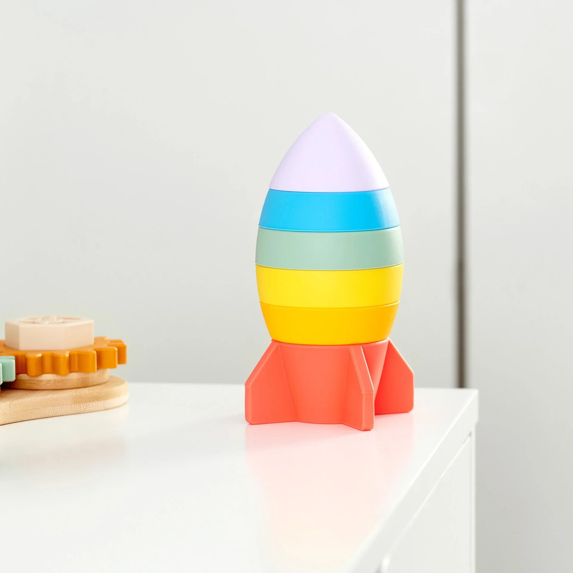 Tickit - Stapelbare Raket Silisoft | Regenboogkleuren - Image 2