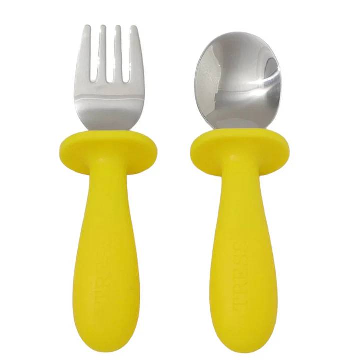 Tress Tableware – Lepel en Vork Set | Smile Yellow