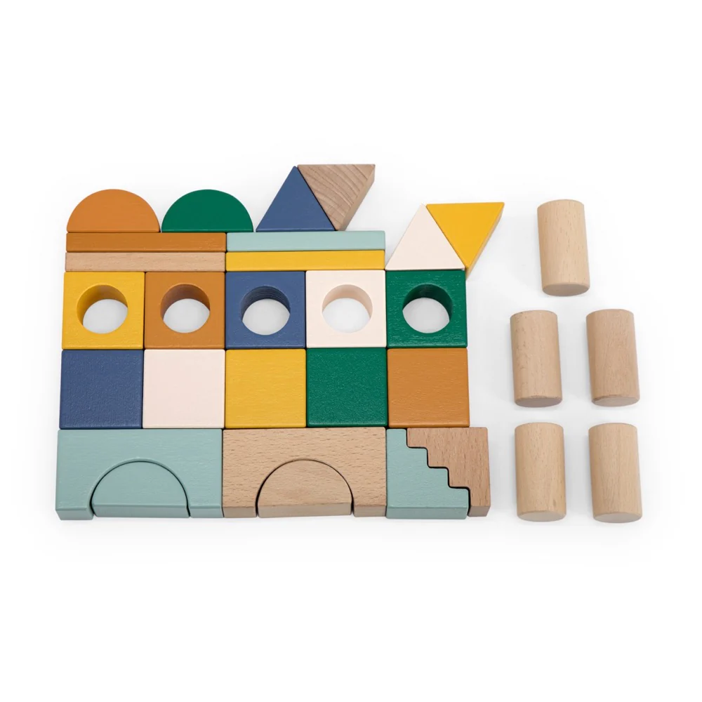 Trixie - Houten Blokkenstad (31 stuks) | FSC Beukenhout - Image 2
