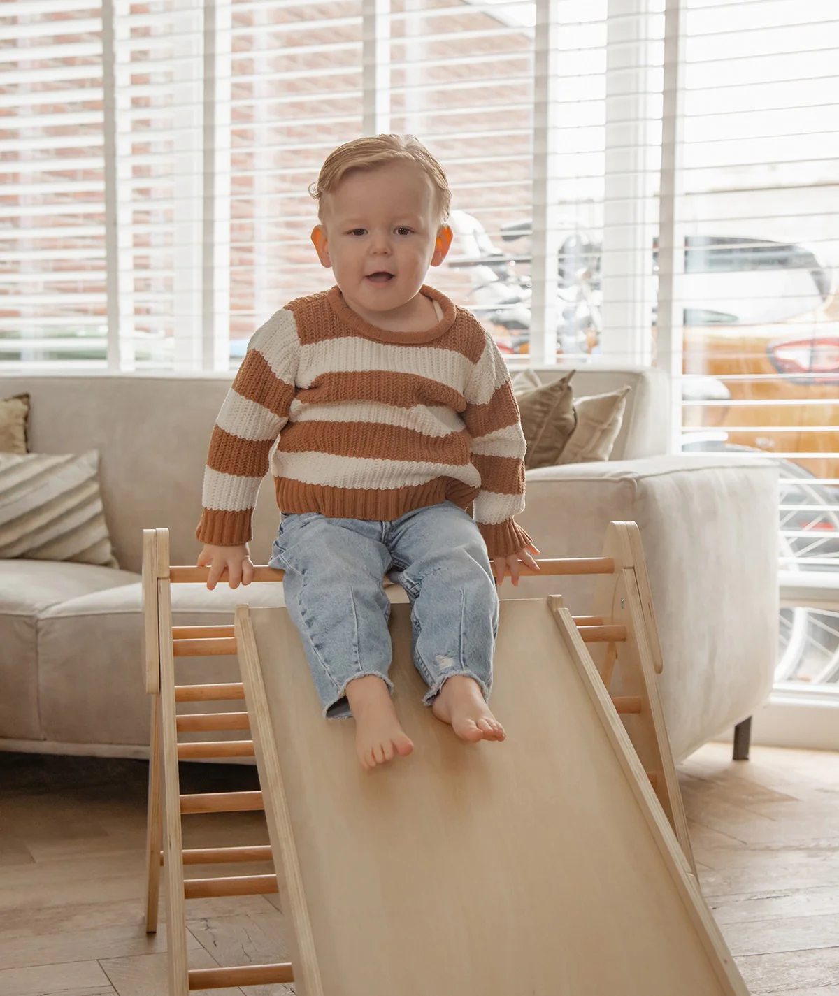 Tryco - Houten Klimrek Met Glijbaan | Triangle - Image 3