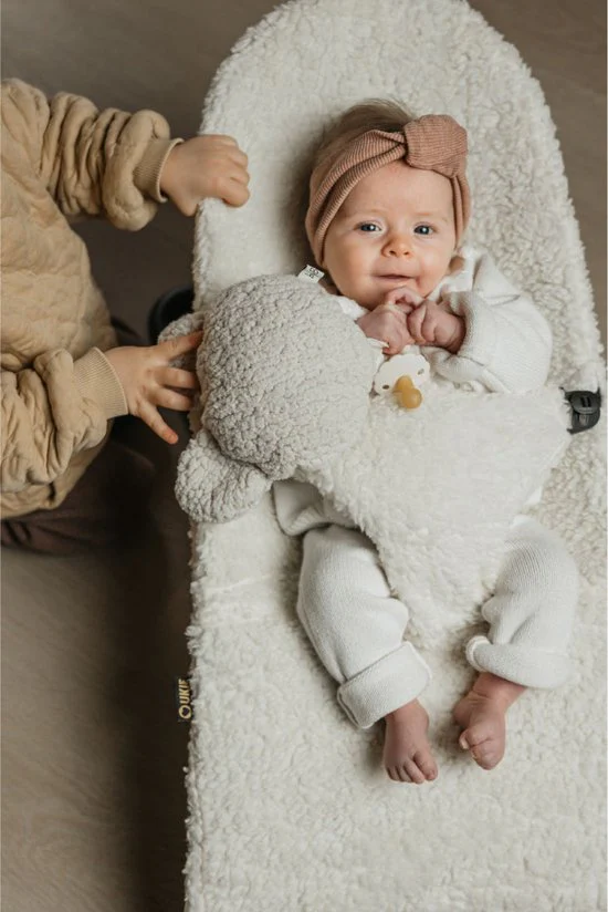Ukje - Hoes Wipstoeltje Babybjörn Teddy | Lichtbeige - Image 2